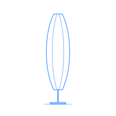 Furniture Floor Lamps Ikea Solleftea Floor Lamp Editable Svg Line Art, Free Vectors File